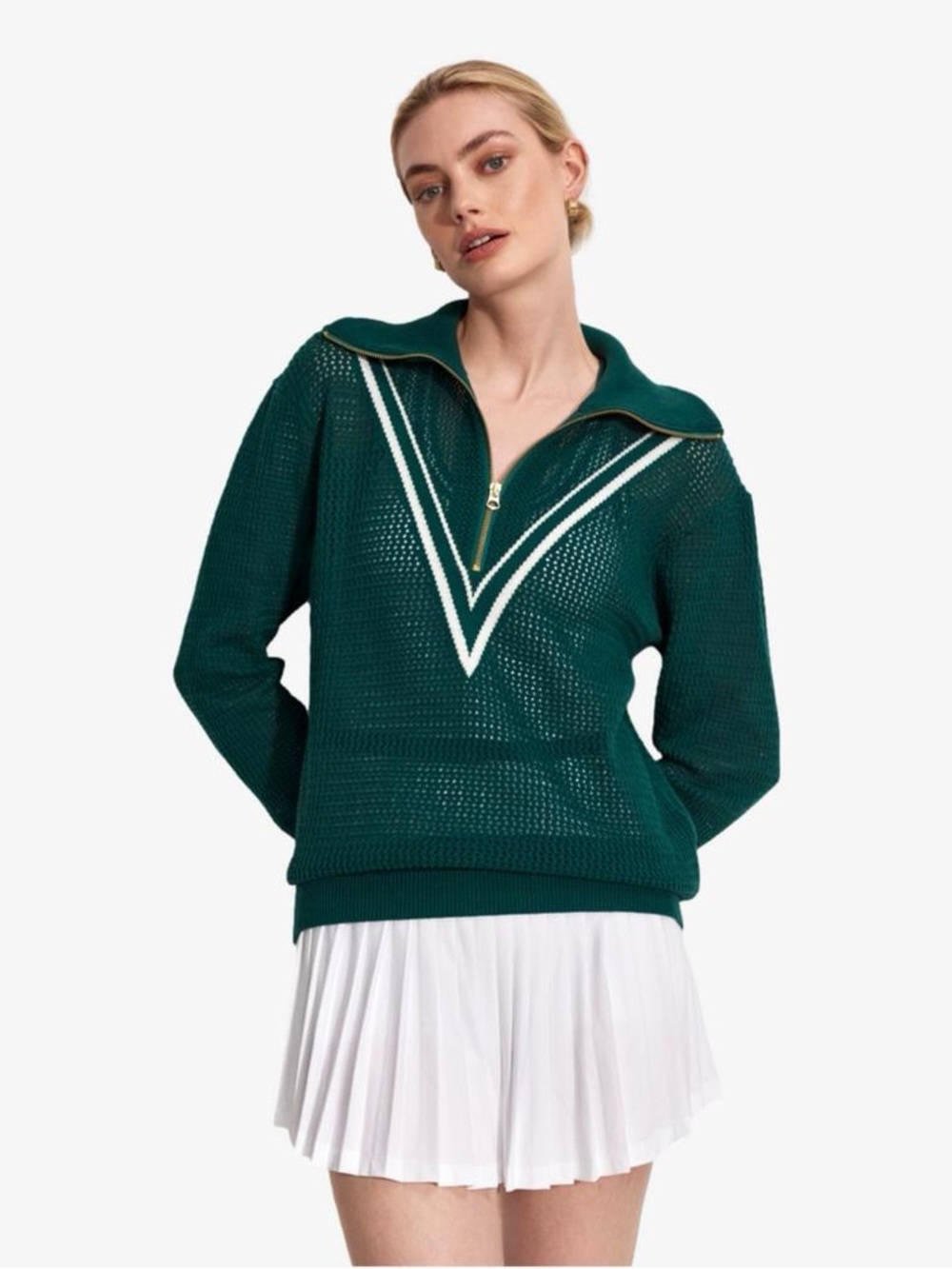 Varley Savannah Knit Women's Golf Quarter Zip Size S